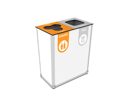 SchoolBin duo afvalbakken prullenbakken vuilbakken afvalscheidingssysteem 